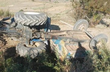 टयाक्टर दुर्घटना हुँदा एकको मृत्यु, एक घाईते